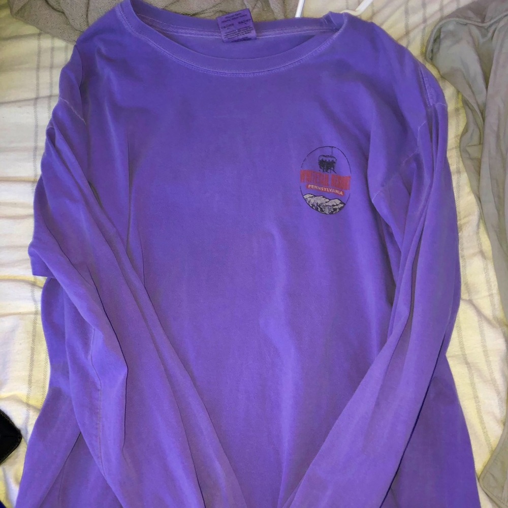 White-Tail Resort purple long sleeve